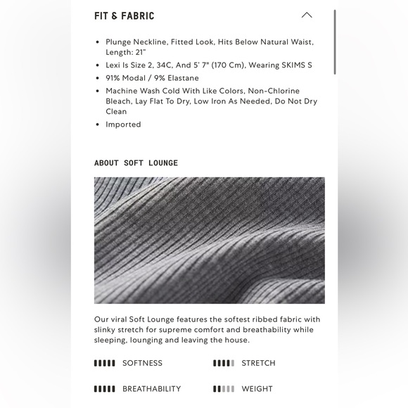 Only tried on soft lounge set with fold down pants. Top is no longer sold RARE - Picture 9 of 13